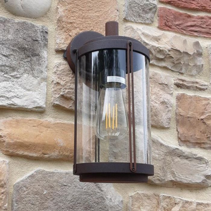 Rust Coloured outdoor light industrial, Sammy, IP44