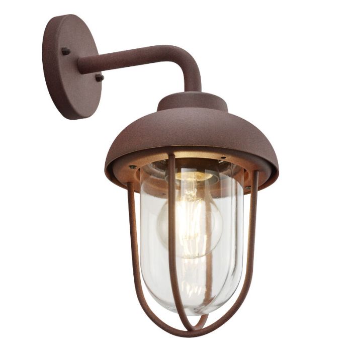 Rust Coloured outdoor light industrial, Trevor, IP44