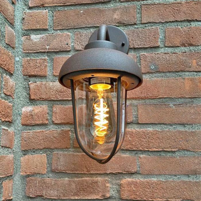 Rust Coloured outdoor light industrial, Trevor, IP44