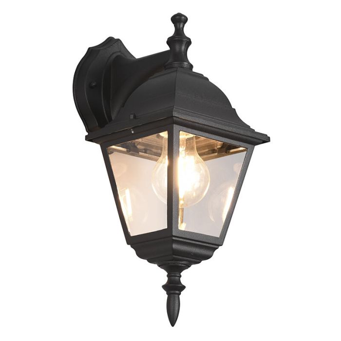 Black outdoor light classic, Lavina, IP44