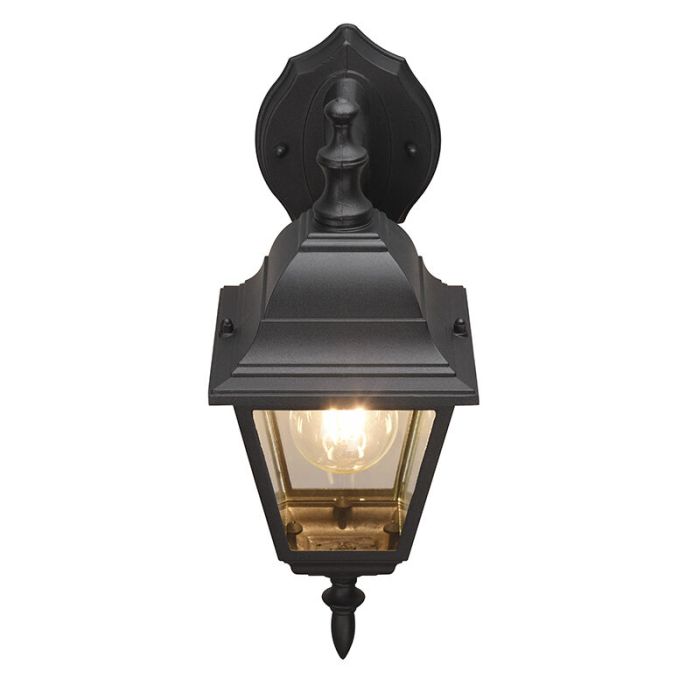 Black outdoor light classic, Lavina, IP44