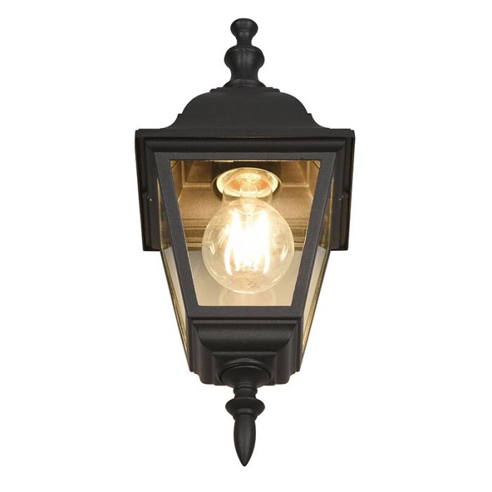 Black outdoor light classic, Lavina, IP44