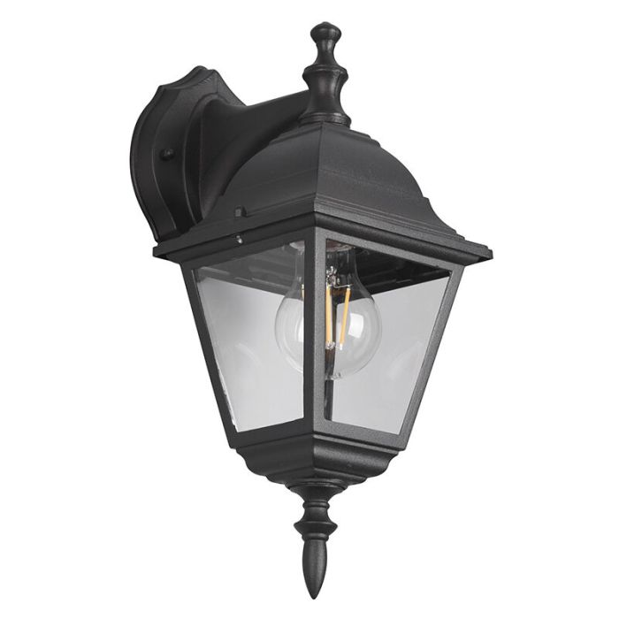 Black outdoor light classic, Lavina, IP44