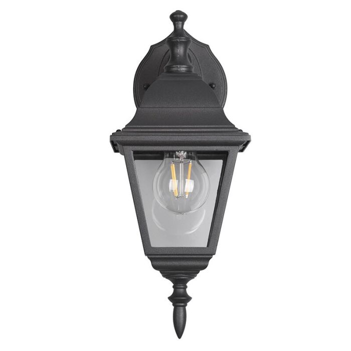 Black outdoor light classic, Lavina, IP44