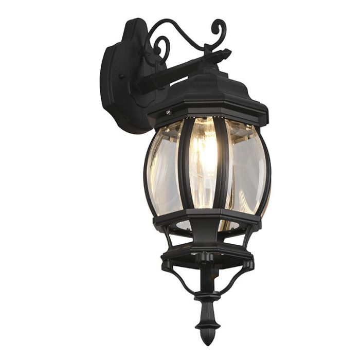 Black outdoor light classic, Evander, IP23