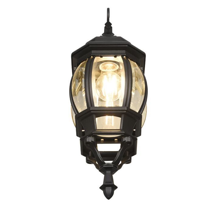 Black outdoor light classic, Evander, IP23
