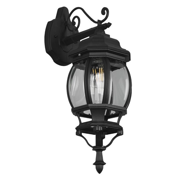 Black outdoor light classic, Evander, IP23
