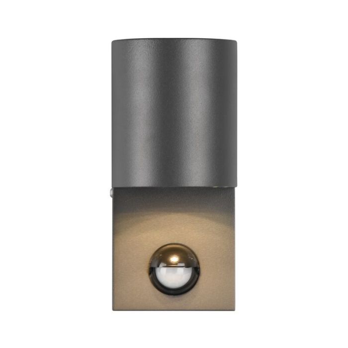 Anthracite outdoor wall light with motion sensor modern, Laurien, IP44