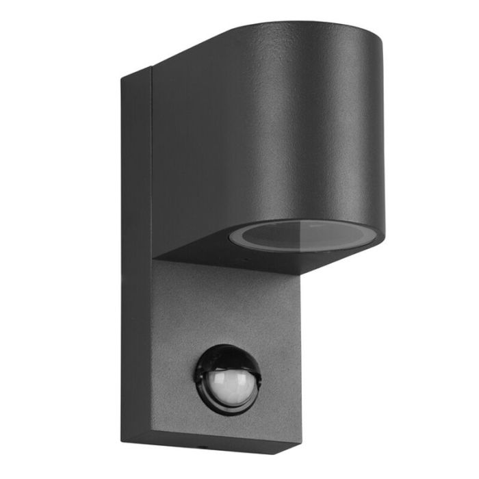 Anthracite outdoor wall light with motion sensor modern, Laurien, IP44