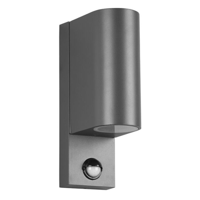 Anthracite outdoor wall light with motion sensor modern, Laurien, IP44