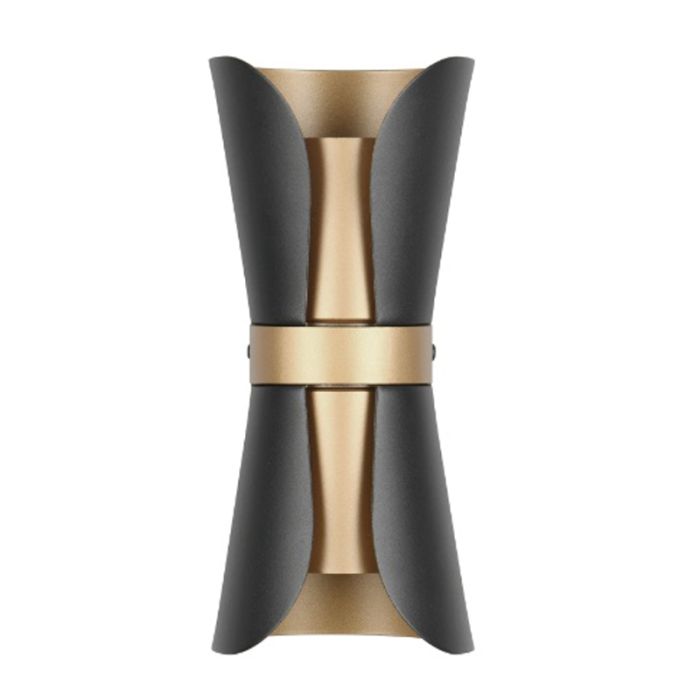 Black wall light design, Suad, with switch