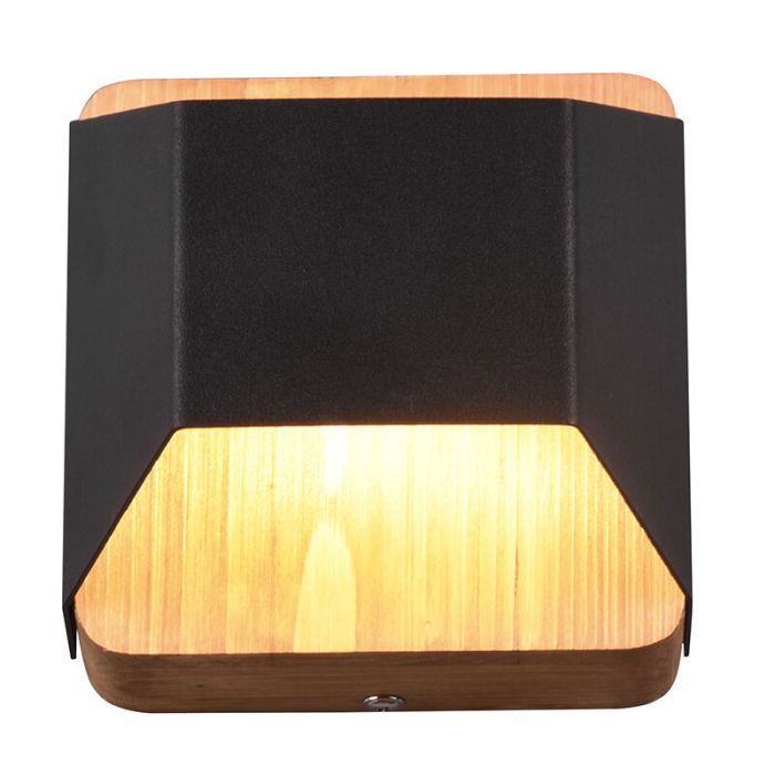 Black up down wall light modern, Navajo, 4,3W, 3000K LED