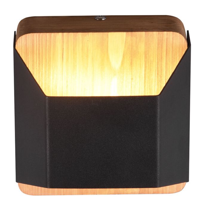 Black up down wall light modern, Navajo, 4,3W, 3000K LED