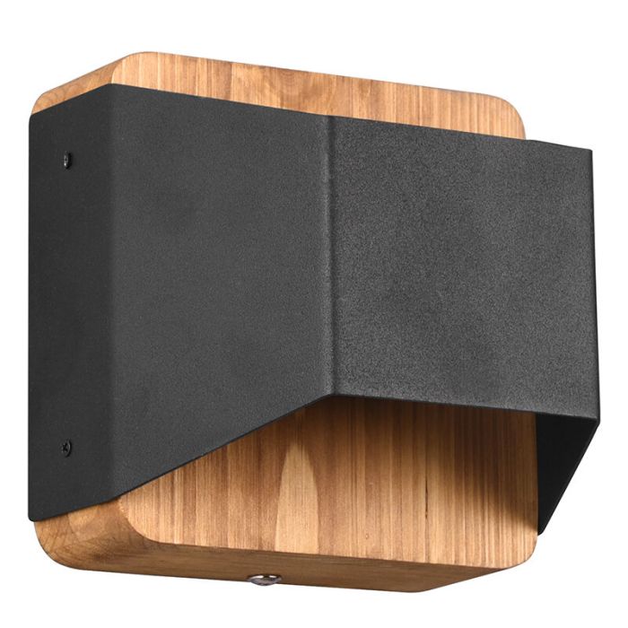 Black up down wall light modern, Navajo, 4,3W, 3000K LED