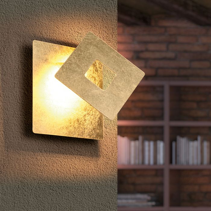 Golden wall light design, Ting, 6W, 3000K LED