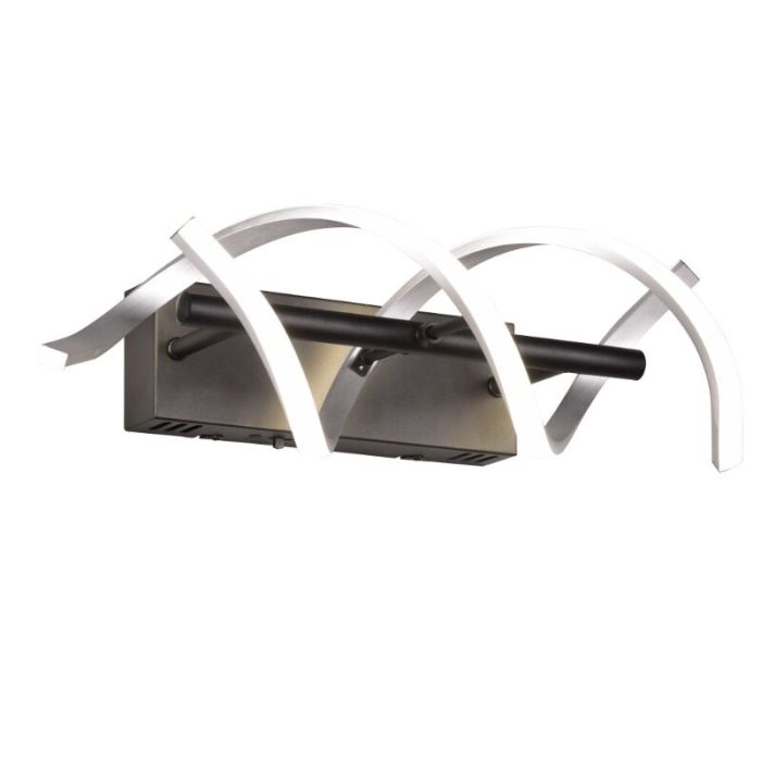 Chrome wall light design, Sylvian, 22W, warm to cold white adjustable LED, 3-step dimmable