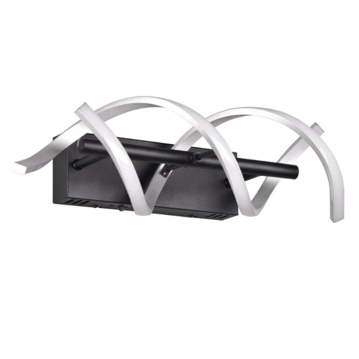 Chrome wall light design, Sylvian, 22W, warm to cold white adjustable LED, 3-step dimmable