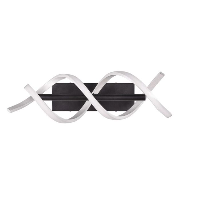 Chrome wall light design, Sylvian, 22W, warm to cold white adjustable LED, 3-step dimmable