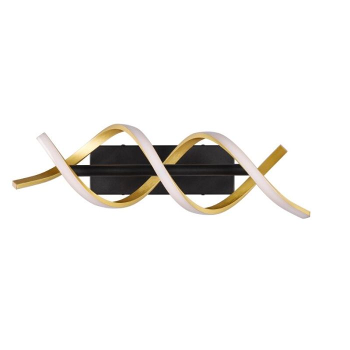 Brass wall light design, Sylvian, 22W, warm to cold white adjustable LED, 3-step dimmable