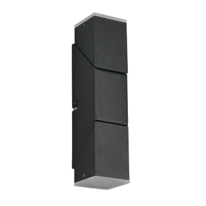 Black up down wall light modern, Lok, 3W, 3000K LED