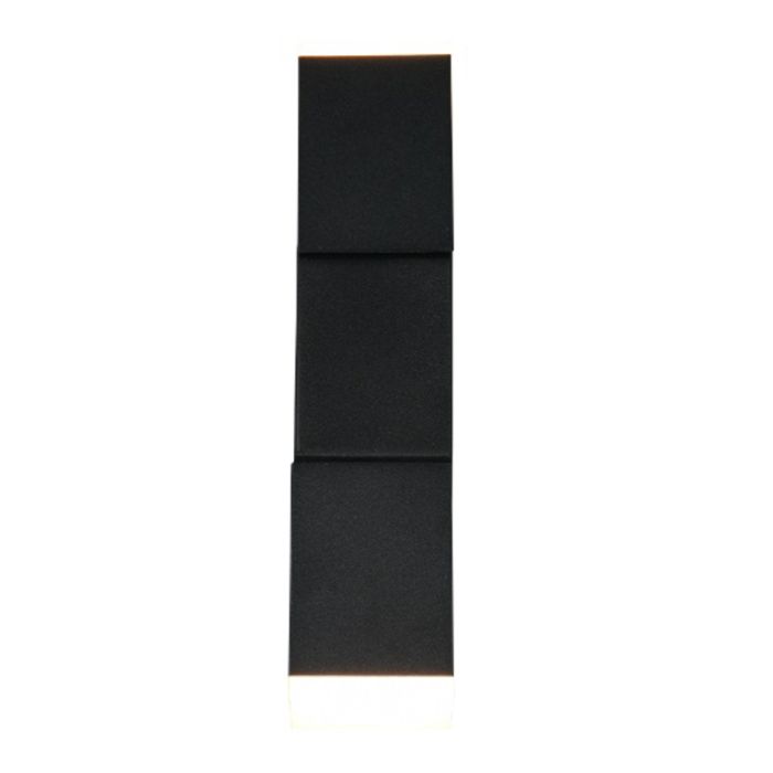 Black up down wall light modern, Lok, 3W, 3000K LED