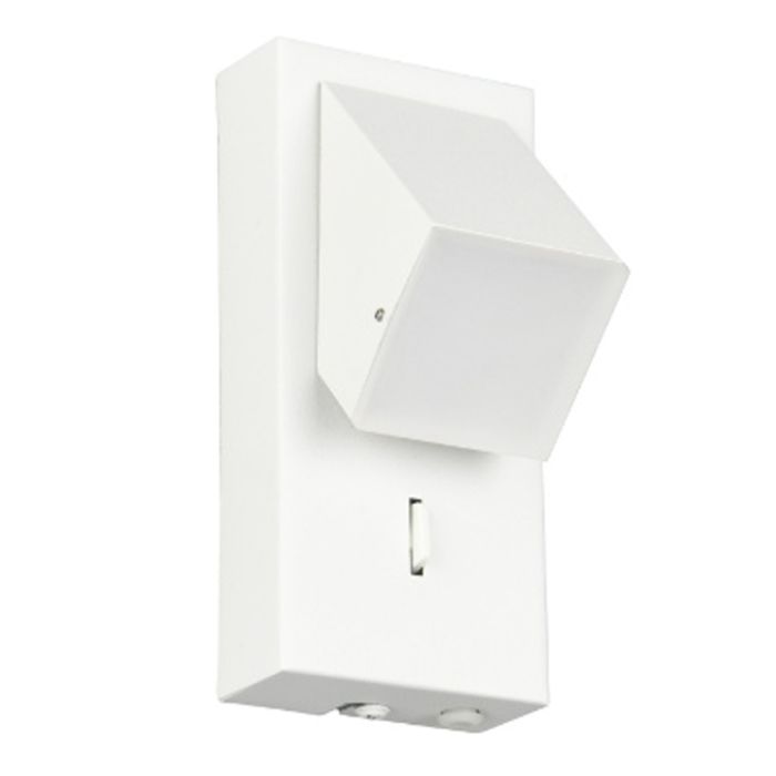 White wall light modern, Lok, 3W, 3000K LED