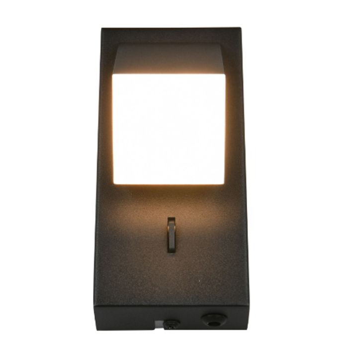 Black wall light modern, Lok, 3W, 3000K LED