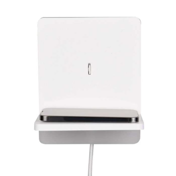 White wall light modern, Margje, 9W, 3000K LED, with switch