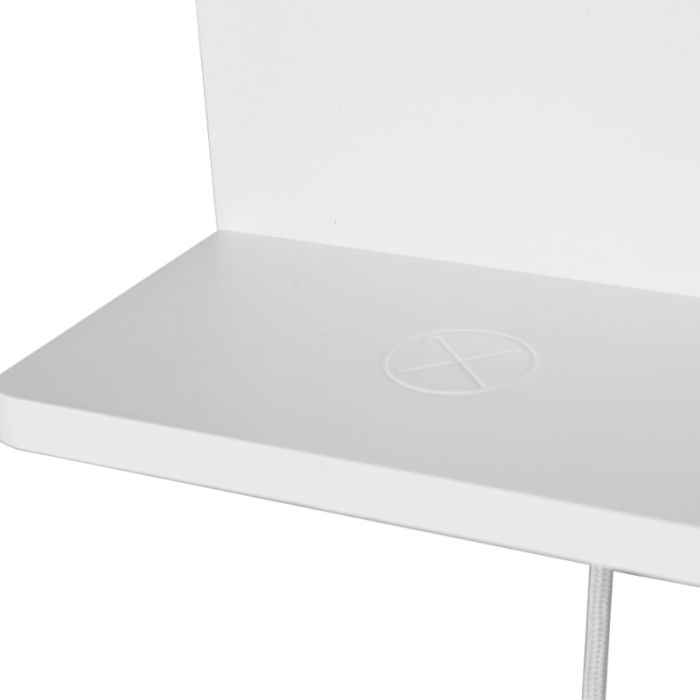 White wall light modern, Margje, 9W, 3000K LED, with switch