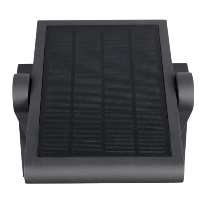 Anthracite solar outdoor wall light modern, Maku, 5W, white switch LED, IP65