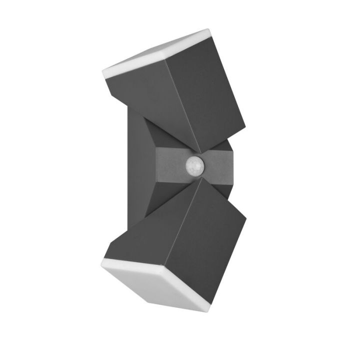 Anthracite outdoor wall light with motion sensor modern, Liron, 7W, 3000K LED, IP54