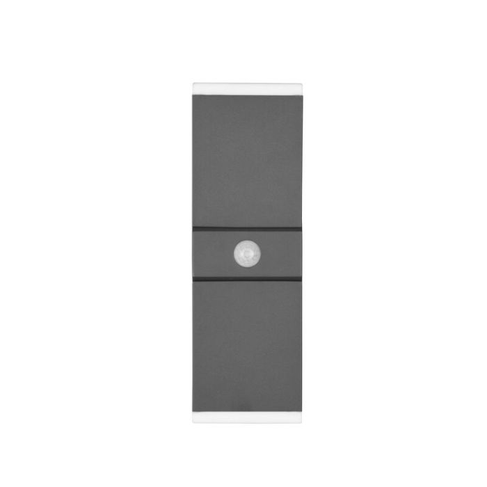 Anthracite outdoor wall light with motion sensor modern, Liron, 7W, 3000K LED, IP54