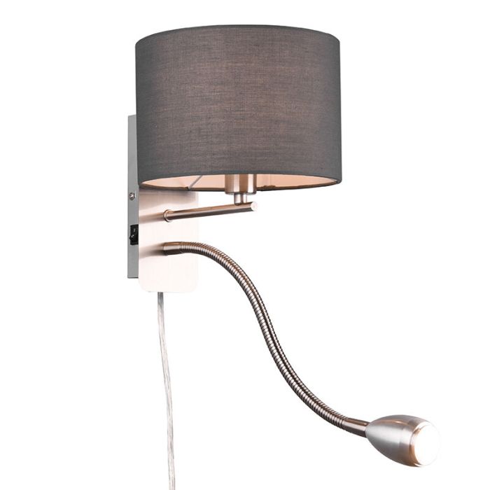 Nickel up down wall light modern, Ledbury