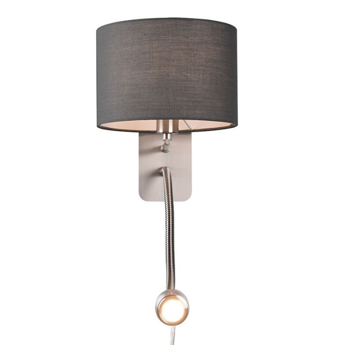 Nickel up down wall light modern, Ledbury