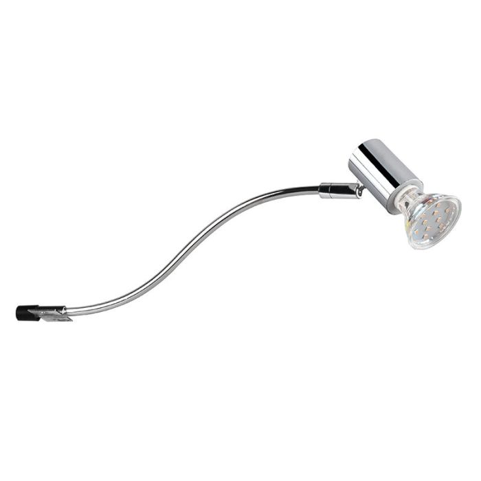 Chrome bathroom wall light modern, Martika, IP44