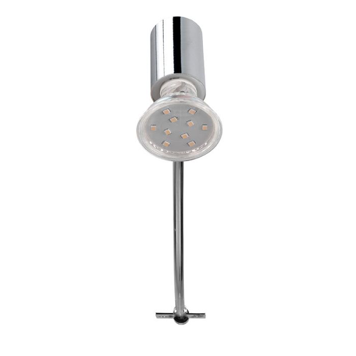 Chrome bathroom wall light modern, Martika, IP44