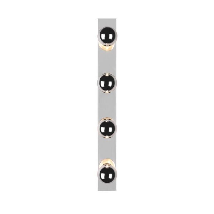Chrome bathroom wall light modern, Rinaldo, IP44
