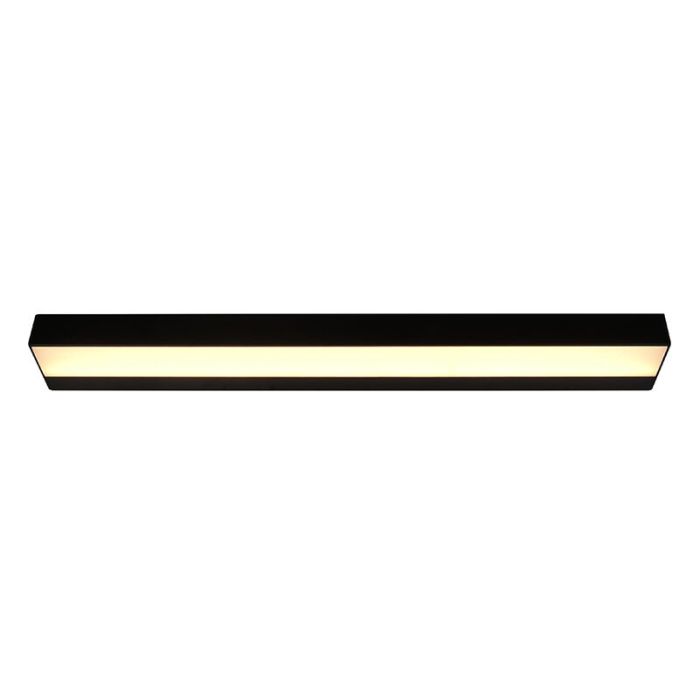 Black bathroom wall light modern, Basma, 8W, 3000K LED, IP44