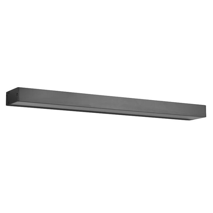 Black bathroom wall light modern, Basma, 8W, 3000K LED, IP44