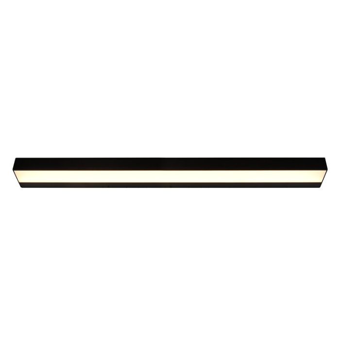 Black bathroom wall light modern, Basma, 13W, 3000K LED, IP44