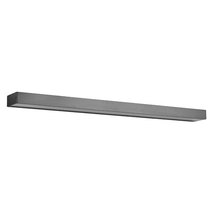 Black bathroom wall light modern, Basma, 13W, 3000K LED, IP44