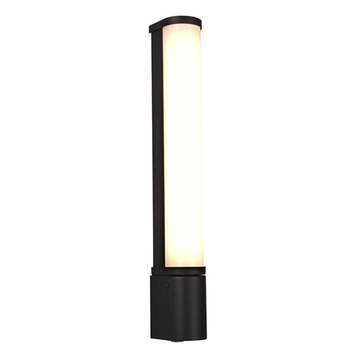 Black bathroom wall light modern, Bernou, 8W, 3000K LED, IP44