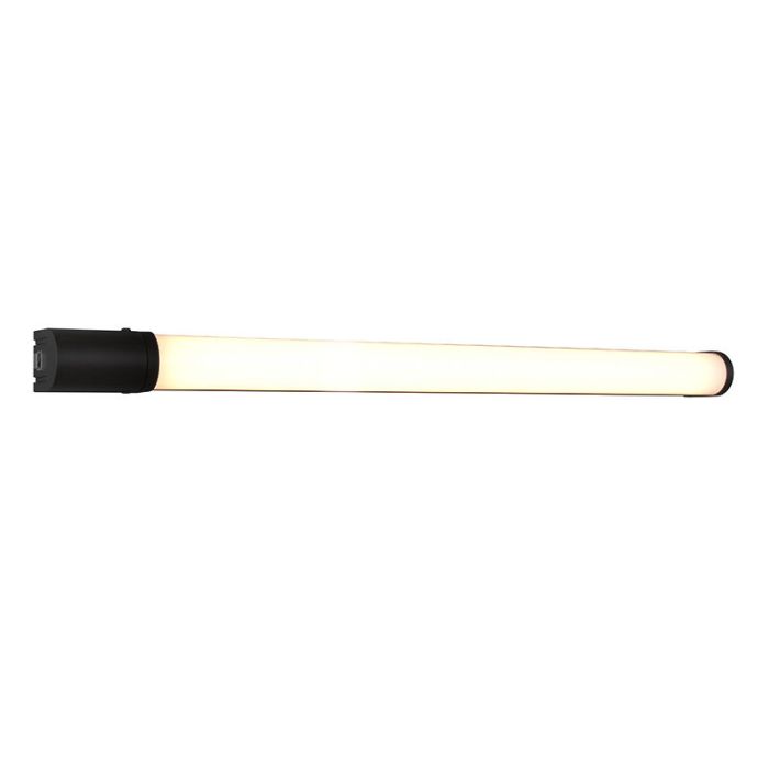 Black bathroom wall light modern, Bernou, 16W, 3000K LED, IP44