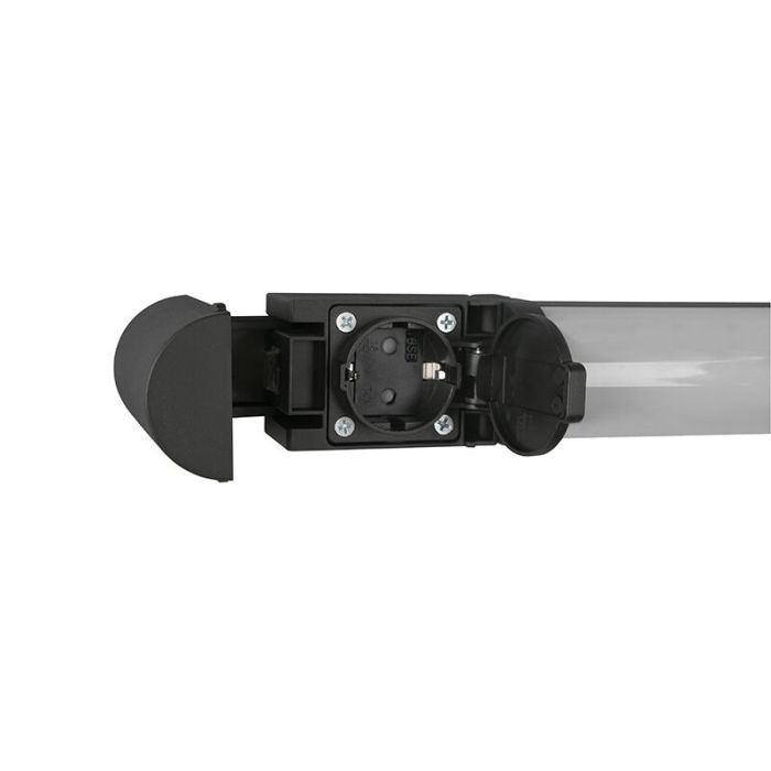 Black bathroom wall light modern, Bernou, 16W, 3000K LED, IP44