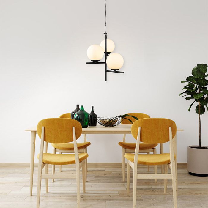 White pendant light modern, Silkis