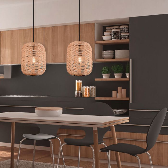 Black pendant light vintage, Elham
