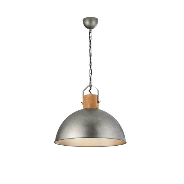 Nickel dome pendant light vintage, Amarey