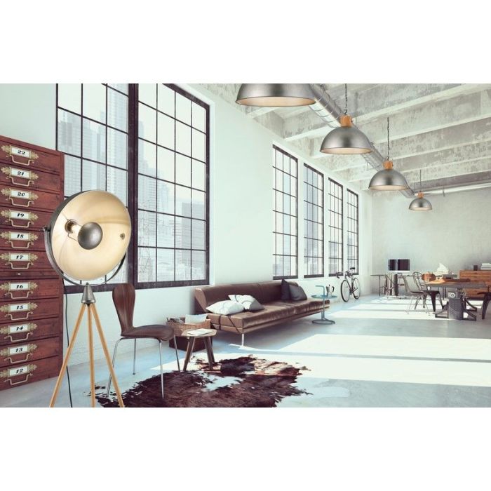 Nickel dome pendant light vintage, Amarey