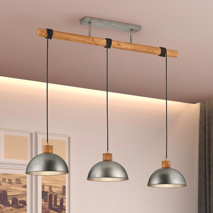 Nickel pendant light vintage, Amarey