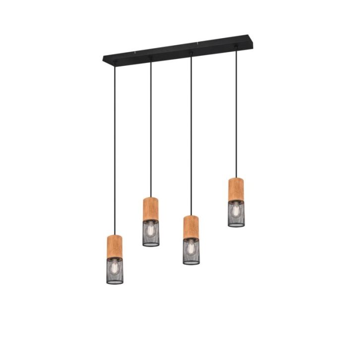 Black dining table hanging lamp vintage, Jessica